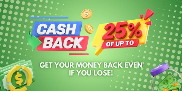 Slot collection promotion banner artwork with colourful reels